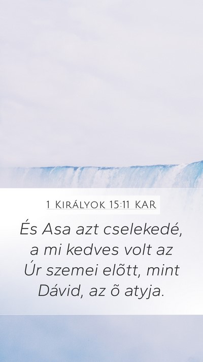 1 Királyok 15:11 KAR Bible Verse Image