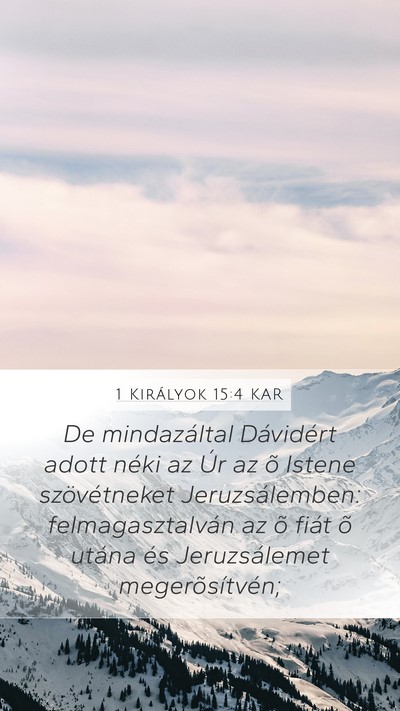 1 Királyok 15:4 KAR Bible Verse Image