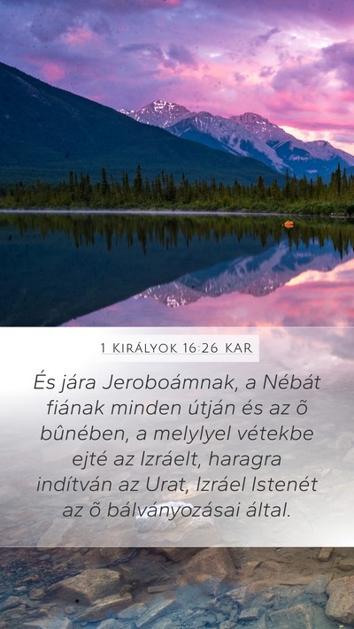 1 Királyok 16:26 KAR Bible Verse Image