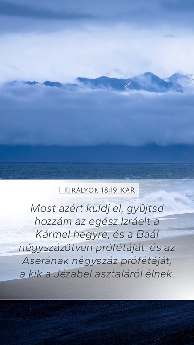 1 Királyok 18:19 KAR Bible Verse Image