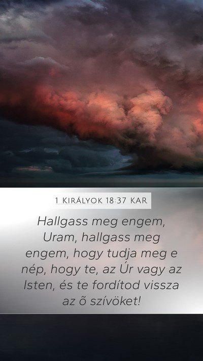 1 Királyok 18:37 KAR Bible Verse Image