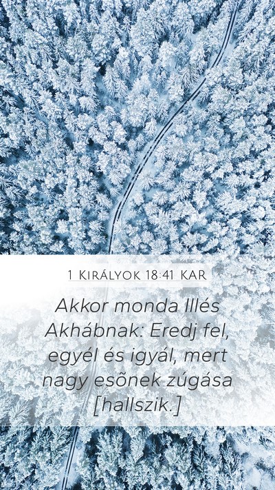 1 Királyok 18:41 KAR Bible Verse Image