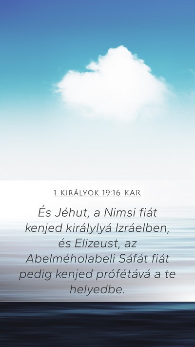 1 Királyok 19:16 KAR Bible Verse Image