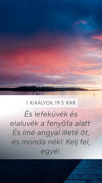 1 Királyok 19:5 KAR Bible Verse Image