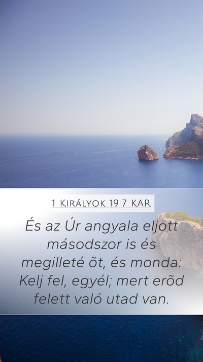 1 Királyok 19:7 KAR Bible Verse Image