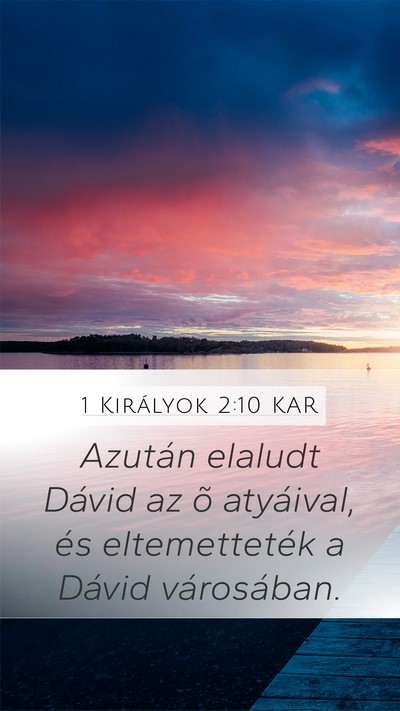 1 Királyok 2:10 KAR Bible Verse Image