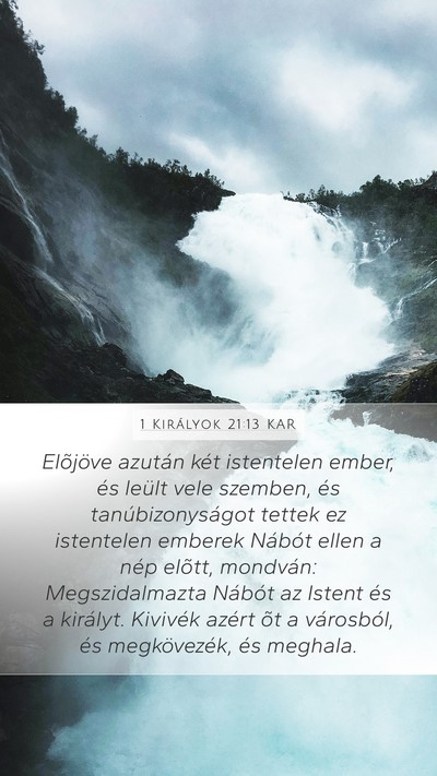 1 Királyok 21:13 KAR Bible Verse Image