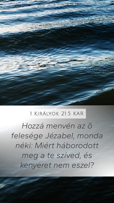 1 Királyok 21:5 KAR Bible Verse Image