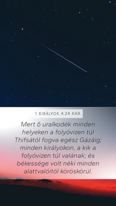 1 Királyok 4:24 KAR Bible Verse Image