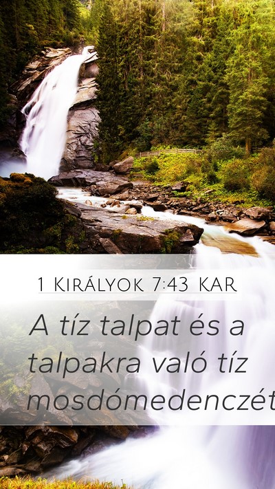 1 Királyok 7:43 KAR Bible Verse Image