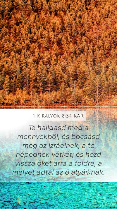 1 Királyok 8:34 KAR Bible Verse Image