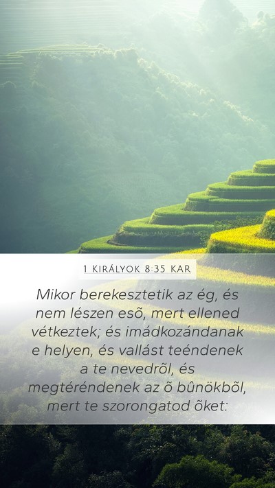 1 Királyok 8:35 KAR Bible Verse Image