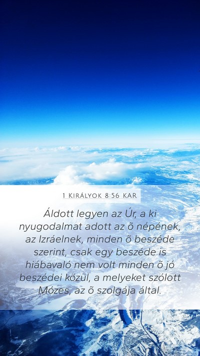 1 Királyok 8:56 KAR Bible Verse Image
