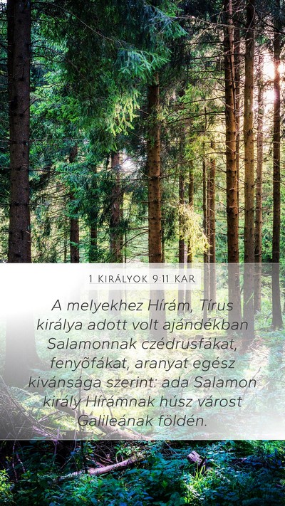 1 Királyok 9:11 KAR Bible Verse Image