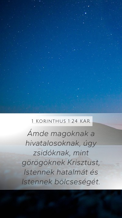 1 Korinthus 1:24 KAR Bible Verse Image