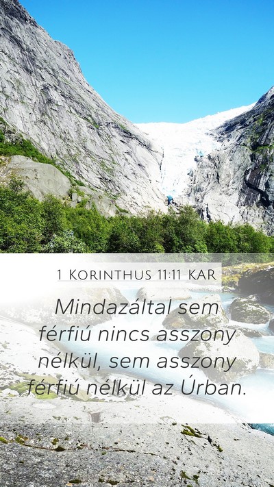 1 Korinthus 11:11 KAR Bible Verse Image