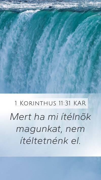 1 Korinthus 11:31 KAR Bible Verse Image