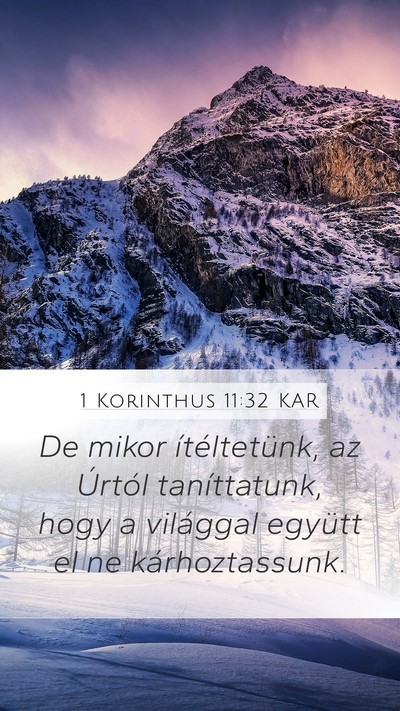 1 Korinthus 11:32 KAR Bible Verse Image