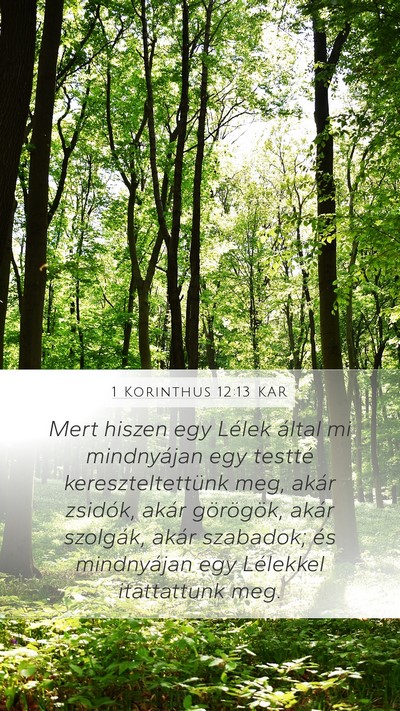 1 Korinthus 12:13 KAR Bible Verse Image