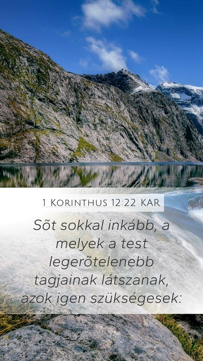1 Korinthus 12:22 KAR Bible Verse Image