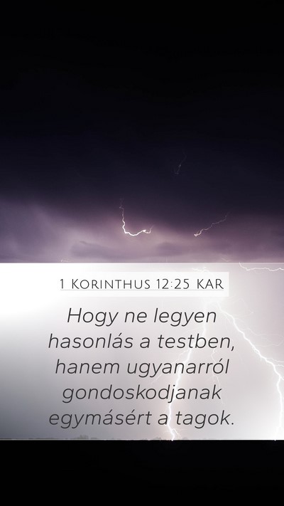 1 Korinthus 12:25 KAR Bible Verse Image