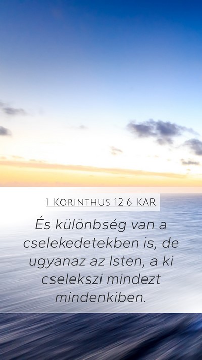 1 Korinthus 12:6 KAR Bible Verse Image