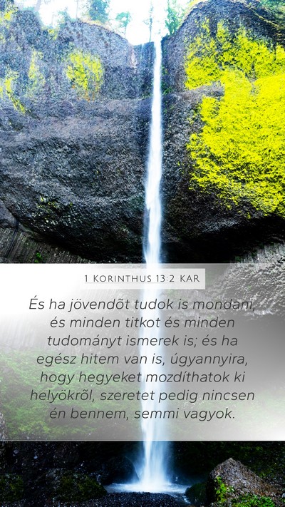 1 Korinthus 13:2 KAR Bible Verse Image