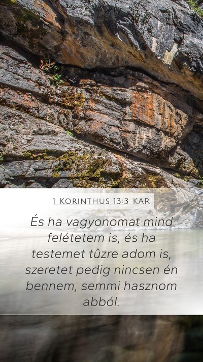 1 Korinthus 13:3 KAR Bible Verse Image