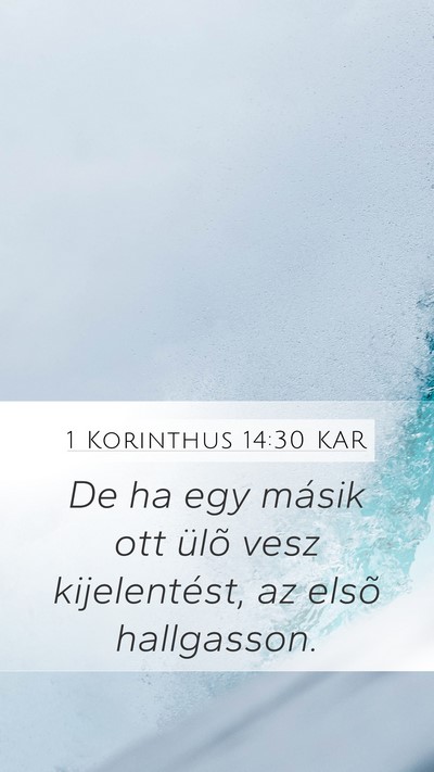 1 Korinthus 14:30 KAR Bible Verse Image