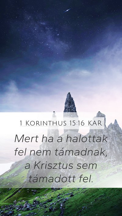 1 Korinthus 15:16 KAR Bible Verse Image