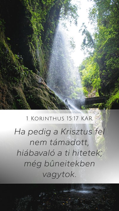 1 Korinthus 15:17 KAR Bible Verse Image