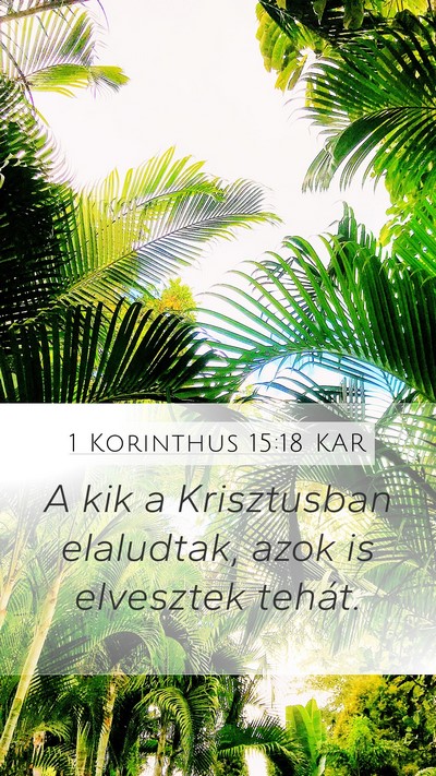 1 Korinthus 15:18 KAR Bible Verse Image