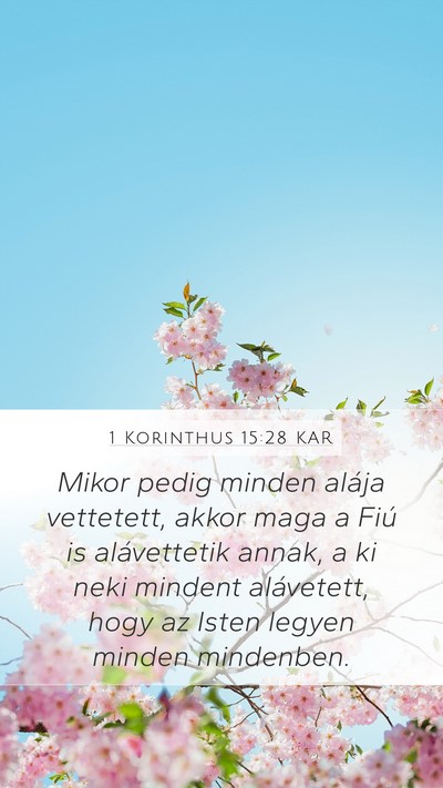 1 Korinthus 15:28 KAR Bible Verse Image