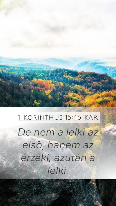 1 Korinthus 15:46 KAR Bible Verse Image