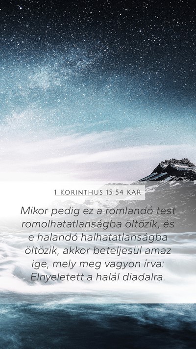 1 Korinthus 15:54 KAR Bible Verse Image
