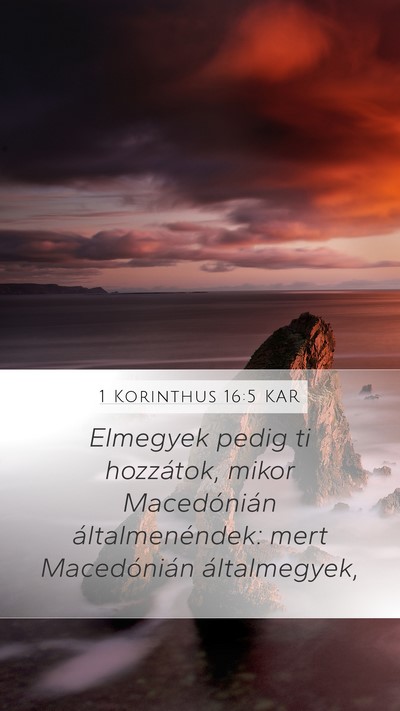 1 Korinthus 16:5 KAR Bible Verse Image