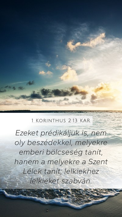 1 Korinthus 2:13 KAR Bible Verse Image