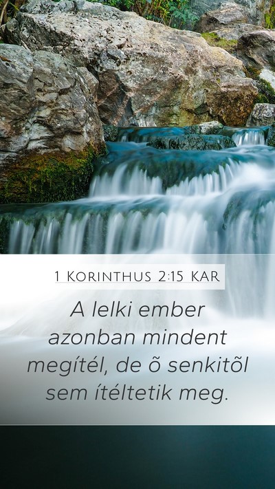 1 Korinthus 2:15 KAR Bible Verse Image