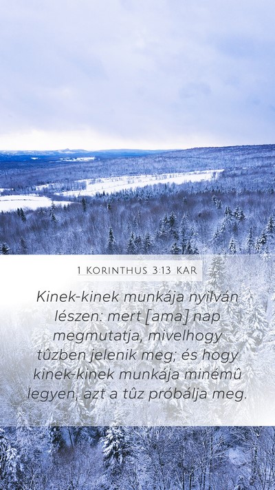 1 Korinthus 3:13 KAR Bible Verse Image