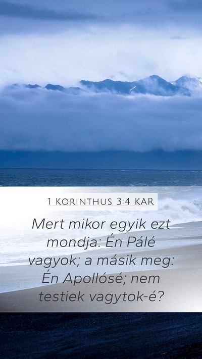 1 Korinthus 3:4 KAR Bible Verse Image