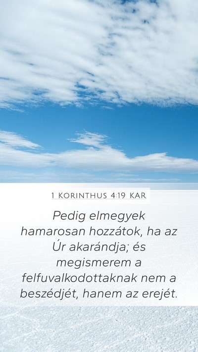 1 Korinthus 4:19 KAR Bible Verse Image
