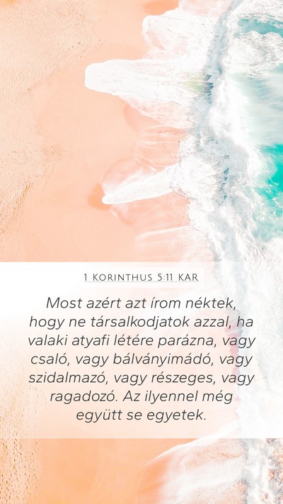 1 Korinthus 5:11 KAR Bible Verse Image