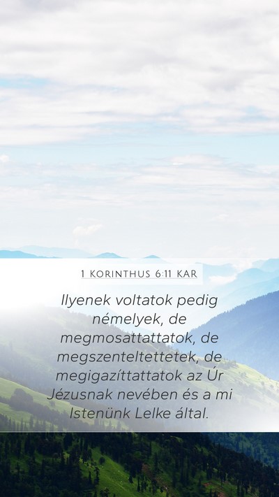 1 Korinthus 6:11 KAR Bible Verse Image