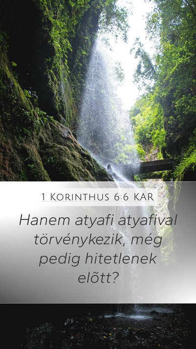 1 Korinthus 6:6 KAR Bible Verse Image