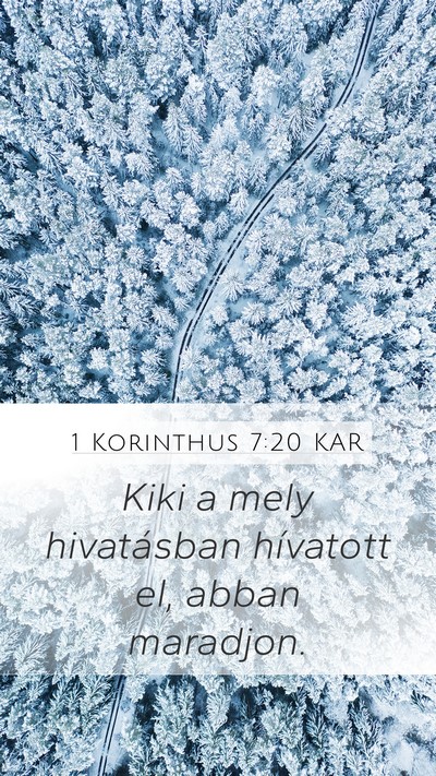 1 Korinthus 7:20 KAR Bible Verse Image