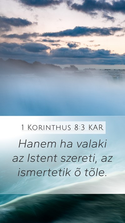 1 Korinthus 8:3 KAR Bible Verse Image