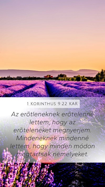 1 Korinthus 9:22 KAR Bible Verse Image
