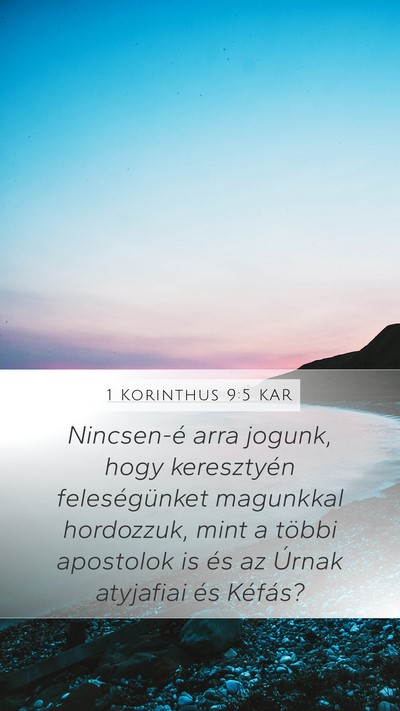 1 Korinthus 9:5 KAR Bible Verse Image