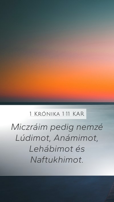1 Krónika 1:11 KAR Bible Verse Image