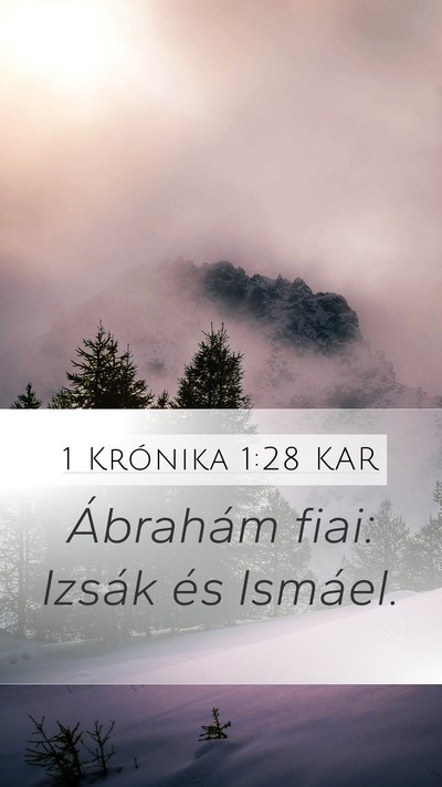 1 Krónika 1:28 KAR Bible Verse Image